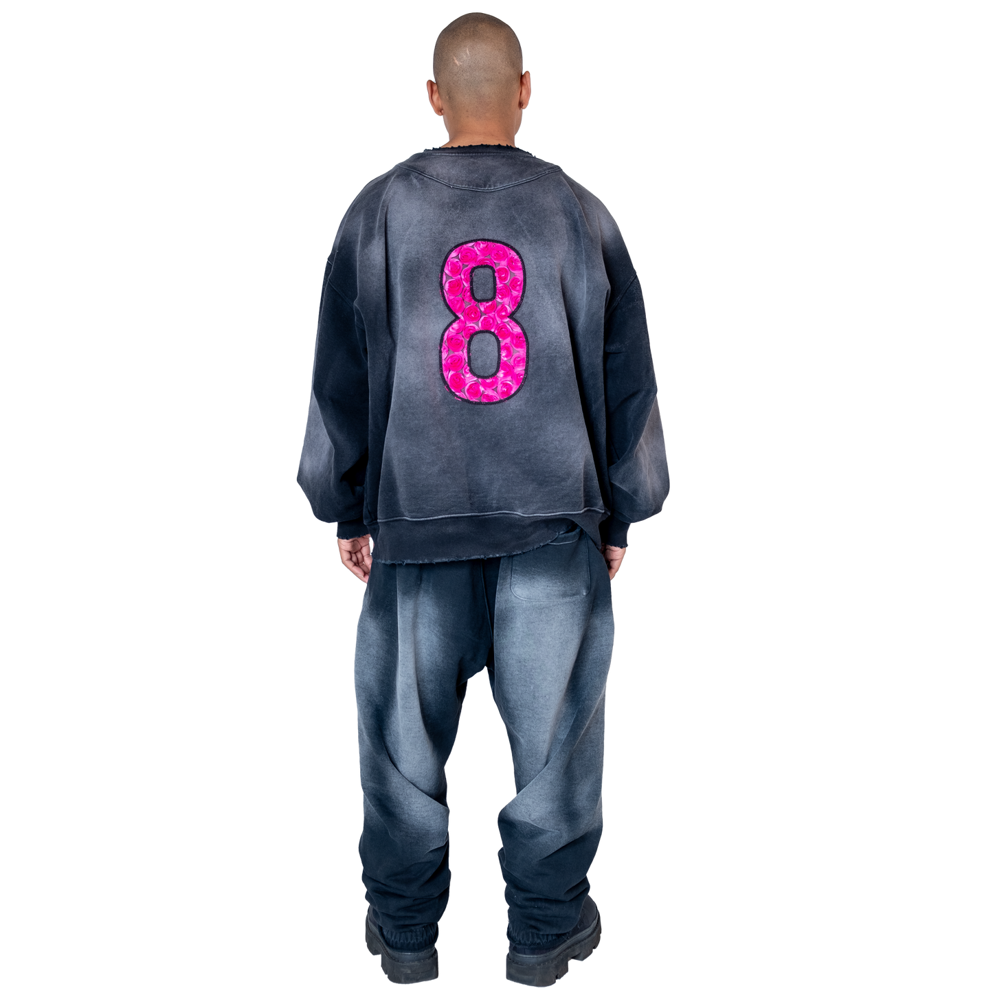 #8 PINK CREWNECK